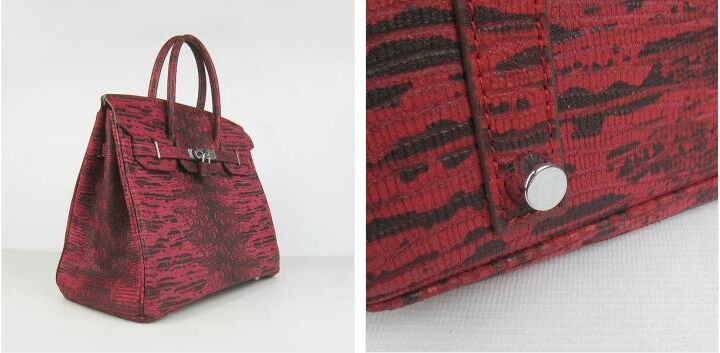 Hermes Birkin 6089 Cow Leather Red Handbag
