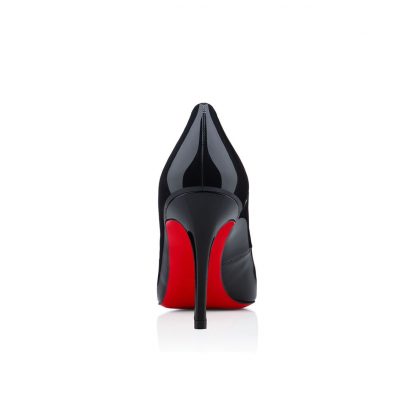 louboutin PIGALLE 85 black patent calfskin