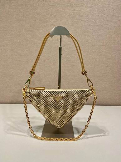 Crystal-embellished satin shoulder bag