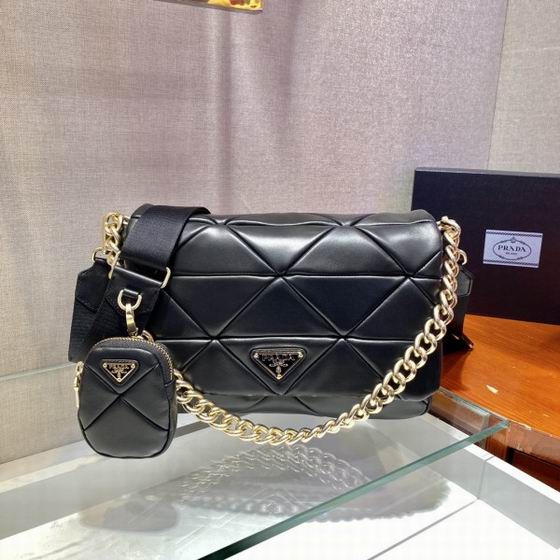 Prada System Nappa Leather Patchwork Bag