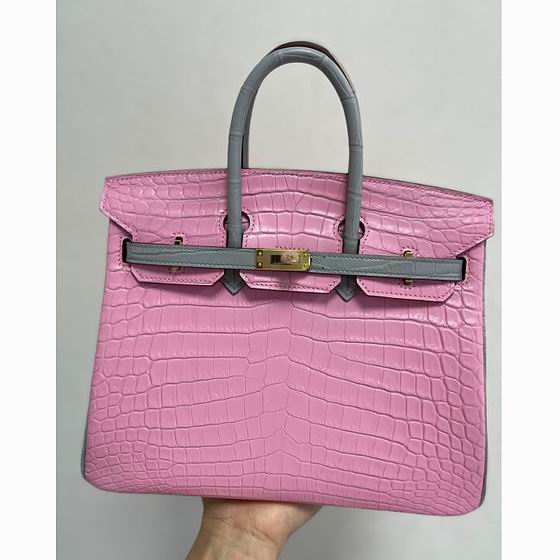 Kitlife Hermes Birkin 25 Exotic Matte Pink Leather - 25cm