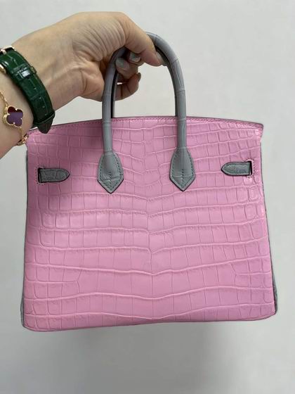 Kitlife Hermes Birkin 25 Exotic Matte Pink Leather - 25cm