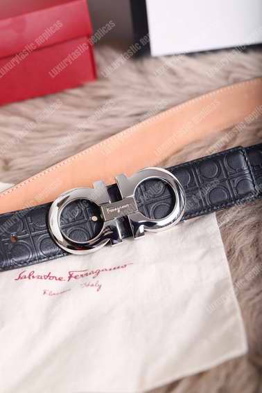 ﻿Salvatore Ferragamo Adjustable Gancini Belt