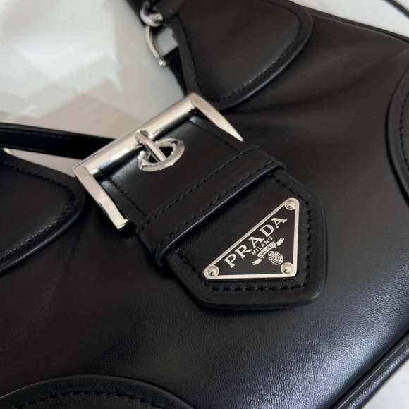 Prada Moon padded nappa-leather bag Black