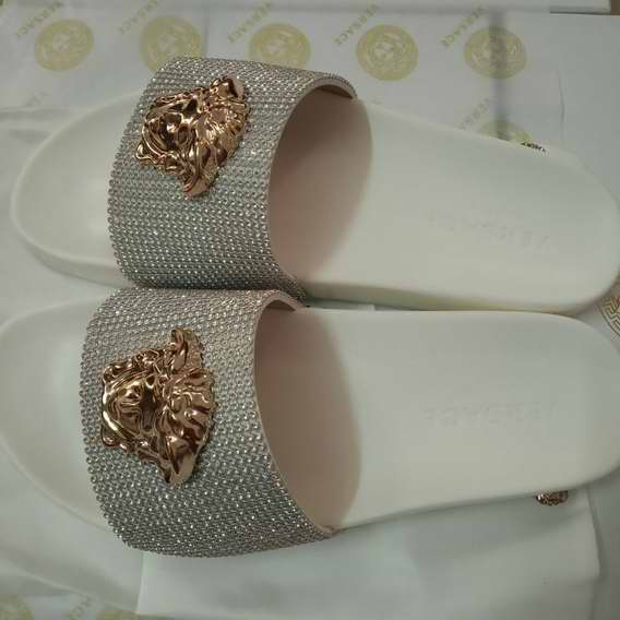 Replica Designer Versace Rhinestone Slippers